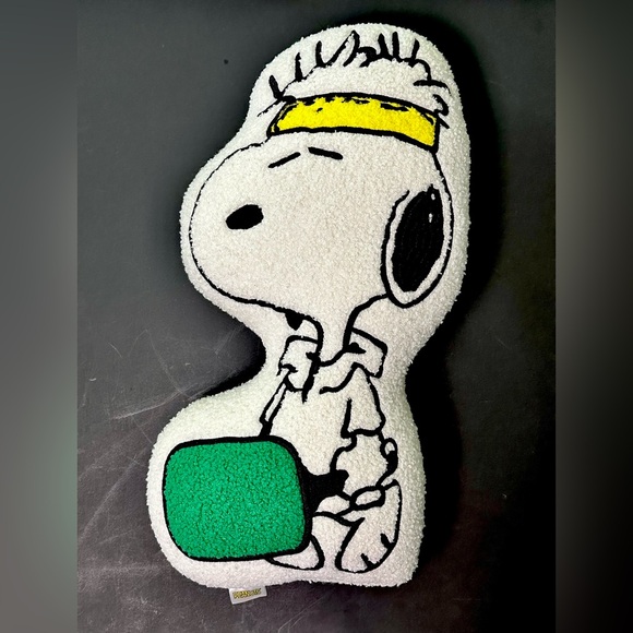 Peanuts Snoopy Pickle Ball Sherpa Pillow - Picture 1 of 7